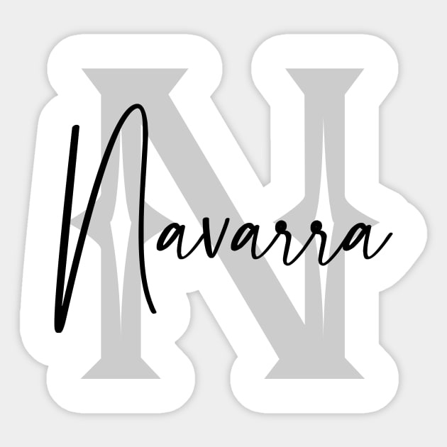 Navarra Second Name, Navarra Family Name, Navarra Middle Name Sticker by Huosani